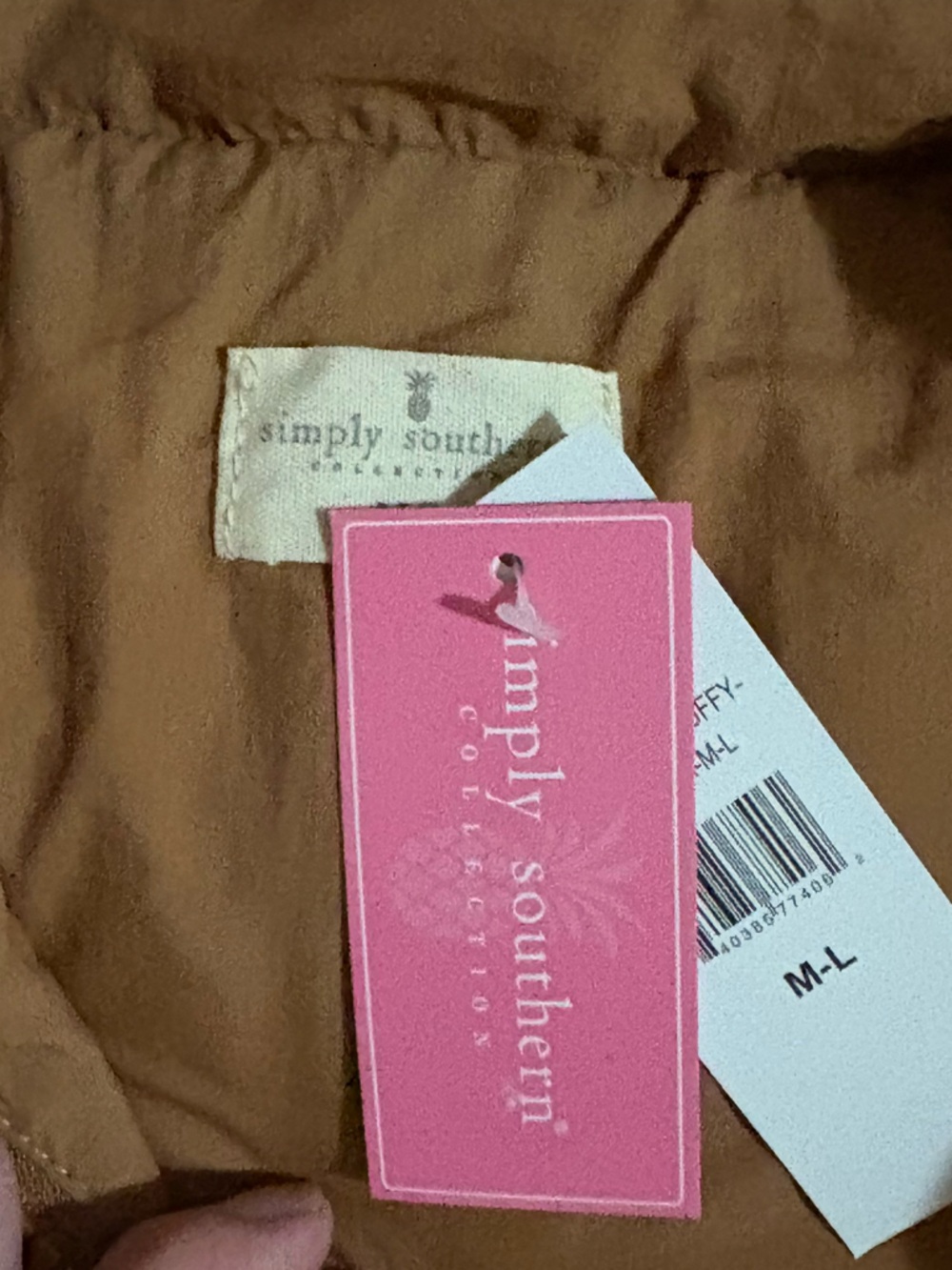 Simply Southern Puffer Vest Womens M/L Quilted Full Zip Collared Warm NWT - Picture 4 of 9